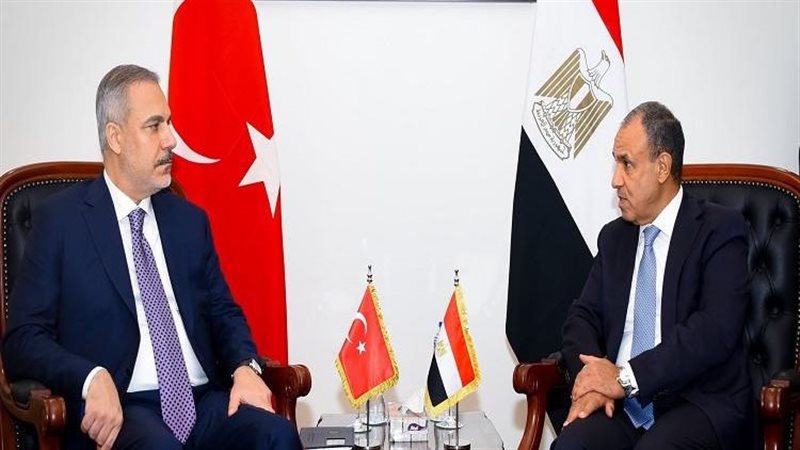 وزير الخارجية مع نظيره التركي_ أرشيفية