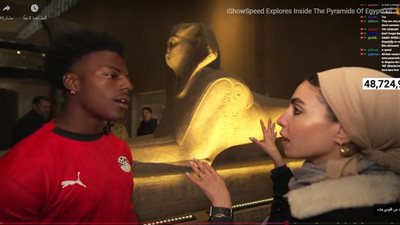 لجنة مصر للأفلام تعلن نجاح زيارة اليوتيوبر IShow Speed لأهرامات الجيزة والمتحف الكبير