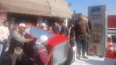 زلزال الإشغالات يضرب سوق مدينة الشروق والأمن يفتح الممرات المغلقة|صور 