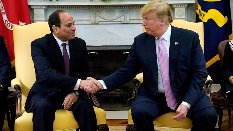 الرئيس السيسي وترامب 