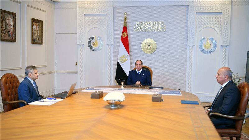 الرئيس السيسي والفريق أسامة ربيع