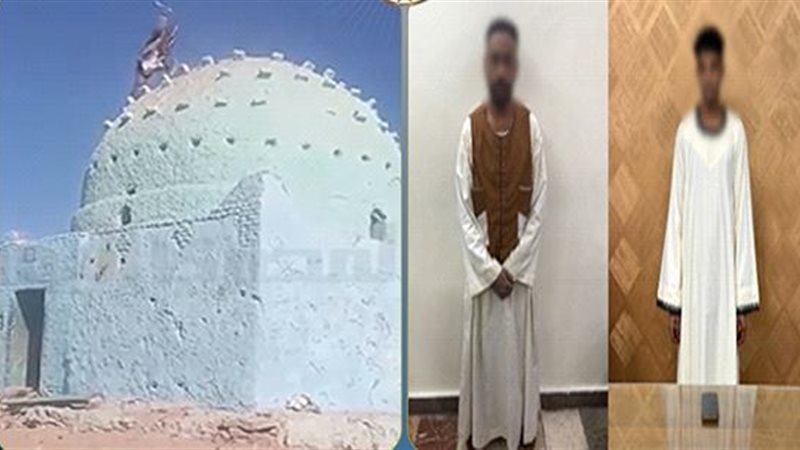 تحطيم مقام بأسوان