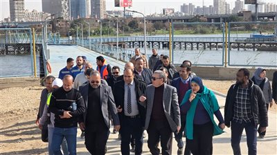 نائب رئيس القابضة يتفقد محطة مياه جزيرة الدهب لمتابعة منظومة التشغيل والصيانة