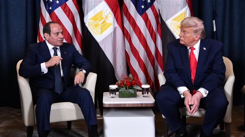 الرئيس السيسي ونظيره الامريكي 