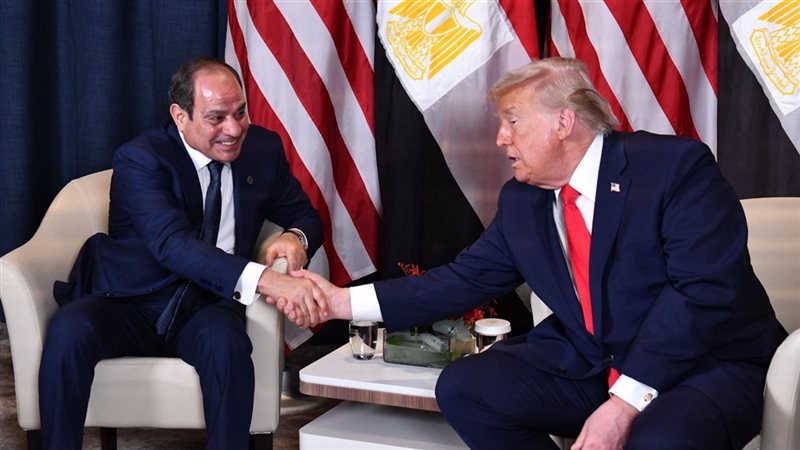 الرئيس السيسي ونظيره الامريكي 