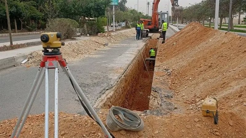 خطوط مياه الصرف الصحي 