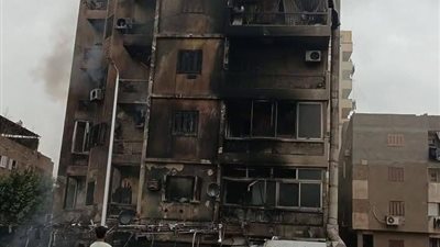 لافته لم تأكلها النيران..إنفجار اسطوانة بوتجاز وراء حريق مطعم بحدائق القبة