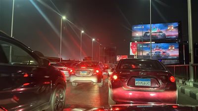 كثافات مرورية أعلى كوبري 6 أكتوبر.. اعرف تفاصيل 