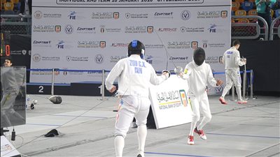  انطلاق اليوم الأول من بطولة كأس العالم لسيف المبارزة للناشئين والشباب بالقاهرة