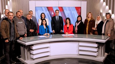 قناة النيل الدولية تدخل مرحلة جديدة.. المسلماني يفتتح إستوديو النشرات المطوّر