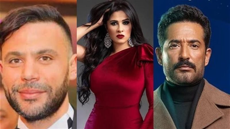 ياسمين عبدالعزيز وعمرو سعد ومحمد إمام