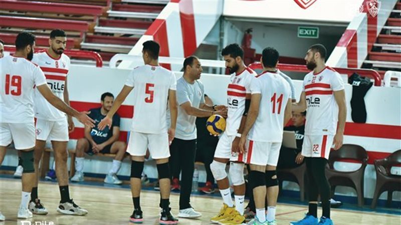 فريق كرة الطائرة بنادى الزمالك