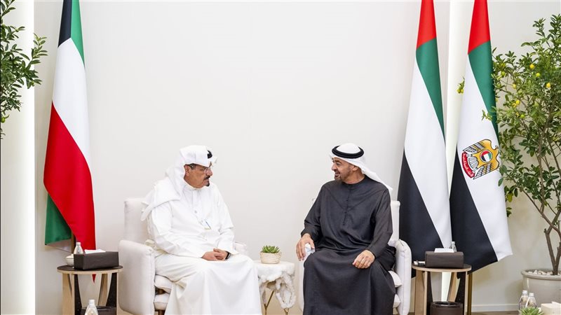 رئيس الإمارات ورئيس الوزراء الكويتي
