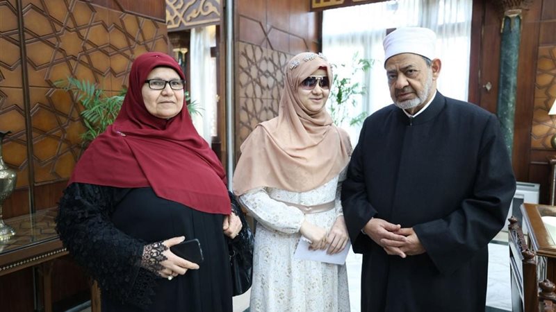 شيخ الأزهر خلال اللقاء 