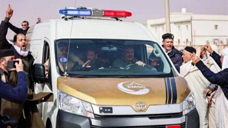 تشييع جثمان نجل القذافي