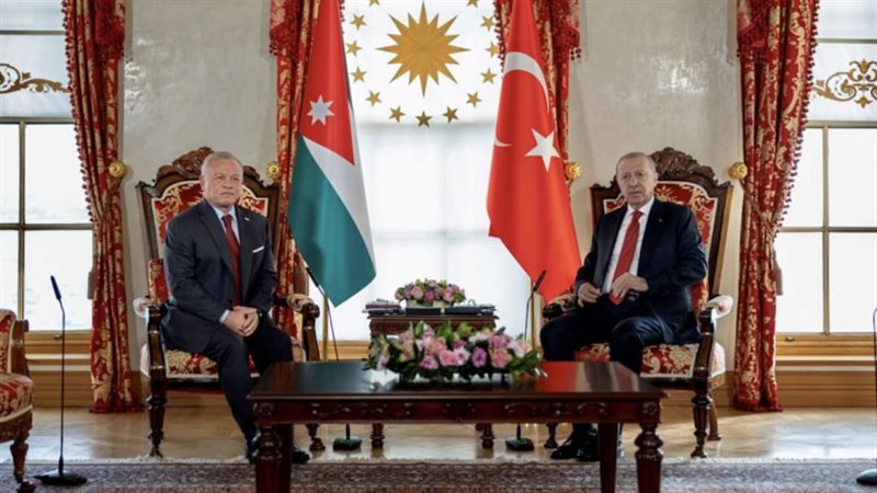 الملك عبدالله الثاني وأردوغان