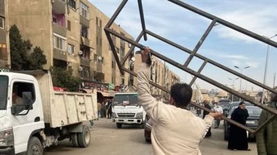 حملات مكثفة لرفع الإشغال في القاهرة الجديدة