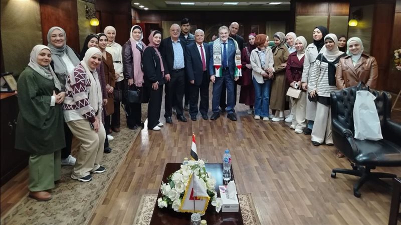 السيد البدوي يستقبل وفد فلسطيني برئاسة رئيس جامعة فلسطين