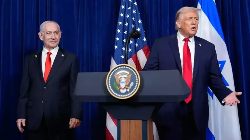 الرئيس الأميركي دونالد ترمب ورئيس الوزراء الإسرائيلي 