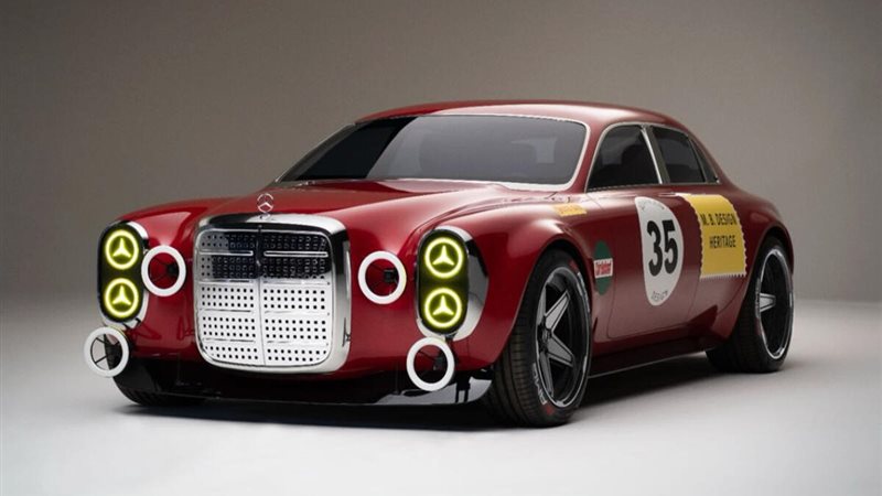مرسيدس 300 SEL الكلاسيكية تتحول لنسخة مستقبلية مع تصميم أنيق
