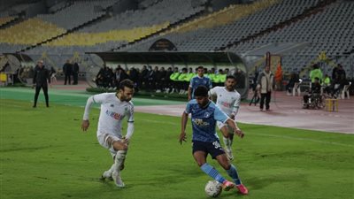 كـأس الرابطة، المصرى يتقدم على بيراميدز بهدف فى الشوط الأول