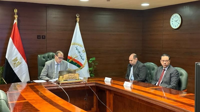 رئيس النيابة الإدارية خلال افتتاح منظومة الميكنة الشاملة با