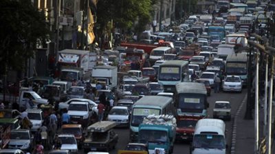 الحالة المرورية، زحام بسبب المدارس وغلق في طريق القطامية العين السخنة