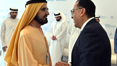 رئيس الوزراء وحاكم دبي يستعرضان الشراكة الاستراتيجية بين مصر  والإمارات