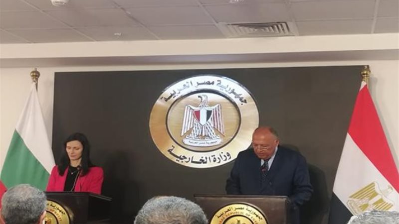 وزيرا خارجية مصر وبلغاريا
