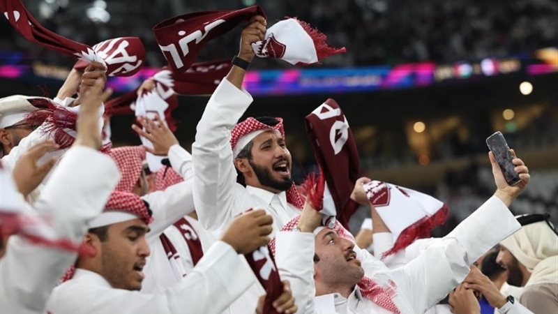 الحضور الجماهيري في مباراة قطر والأردن