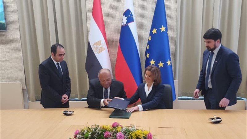 وزير الخارجية، سامح شكري، ونائبة رئيس الوزراء 