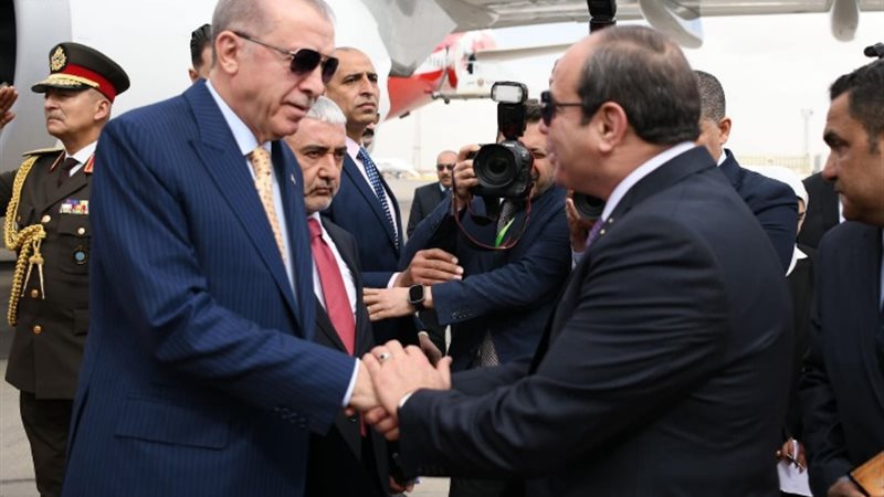 الرئيس السيسي ونظيره التركي رجب أردوغان