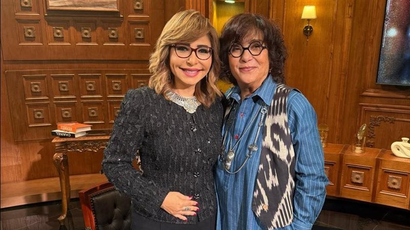 لميس الحديدي مع عزة فهمي