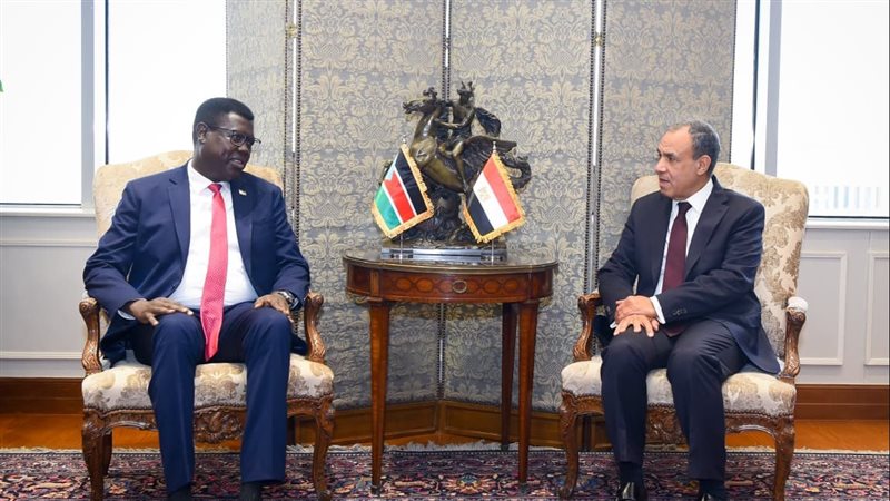 وزير الخارجية يستقبل نظيره الجنوب سوداني 