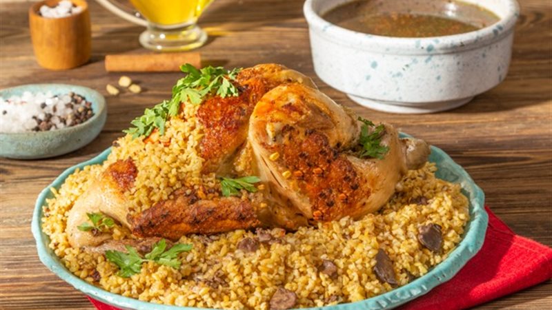 فراخ محشية بالفريك