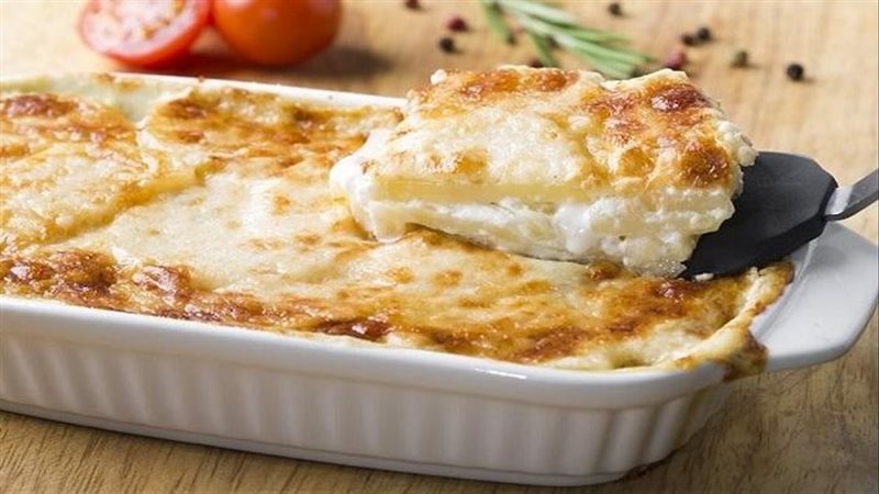 صينية البطاطس الكريمة 