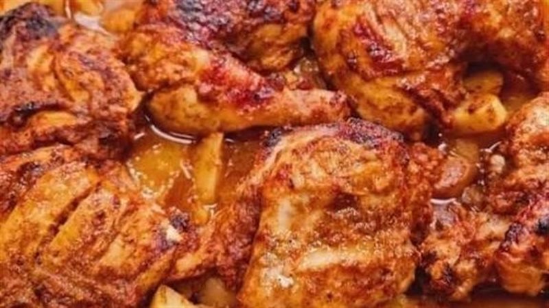 صينية البطاطس بالفراخ 