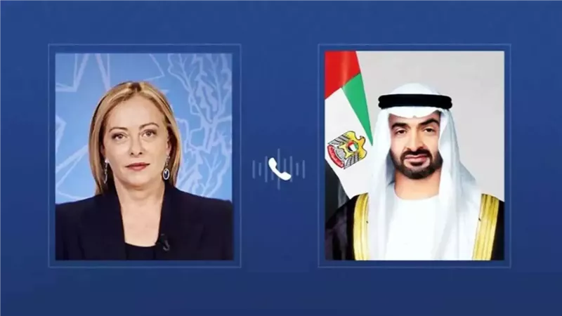 الشيخ محمد بن زايد ورئيسة وزراء إيطاليا 