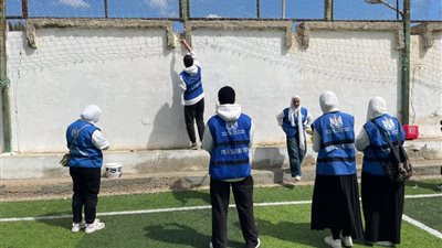 اتحاد YLY بدمياط تجميل مركز شباب أولاد خلف لتحسين مظهره الحضاري 