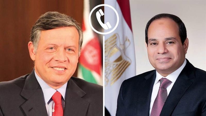 الرئيس السيسي والملك الأردني