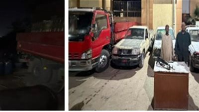 ضربة للمتاجرين بالسوق السوداء.. ضبط 7 أطنان مواد بترولية بحوزة متهمين بأسوان