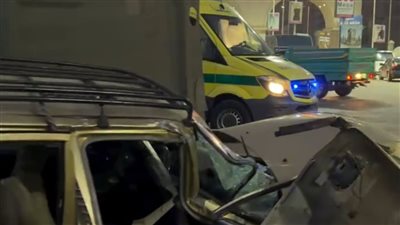 إصابة 5 أشخاص في تصادم ملاكي ونقل أموال بمدخل المحلة الكبرى