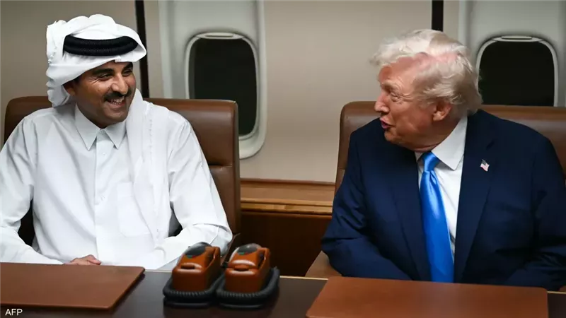 ترامب وأمير قطر