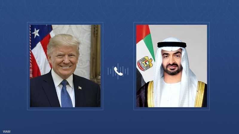 الرئيس الأمريكي ونظيره الإماراتي 