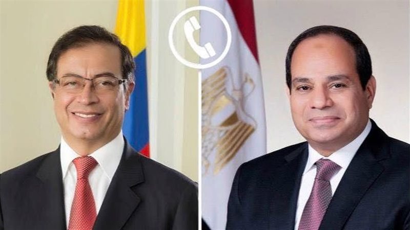 الرئيس السيسي  ورئيس جمهورية كولومبيا