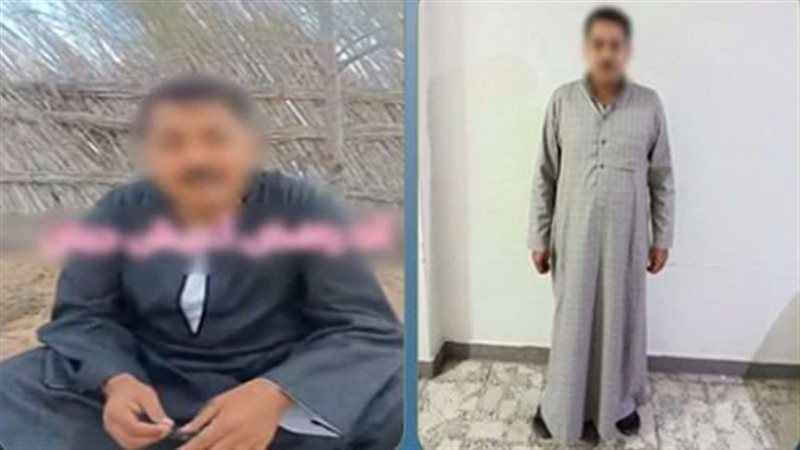 المتهم عقب القبض عليه