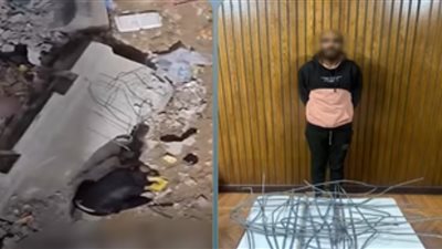 ضبط عاطل سرق قطعا حديدية من حواجز مترو الأنفاق بالإسكندرية 