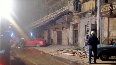 إصابة سيدة في انهيار جزئي لعقار ببحري بمحافظة الإسكندرية