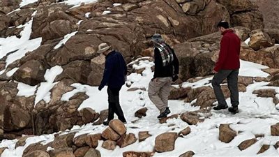 رغم الثلوج وبرودة الطقس.. سانت كاترين تستقبل مئات الزوار في رحلة روحانية فريدة
