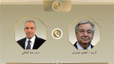 وزير الخارجية وسكرتير عام الأمم المتحدة يبحثان تطورات الأوضاع في الشرق الأوسط